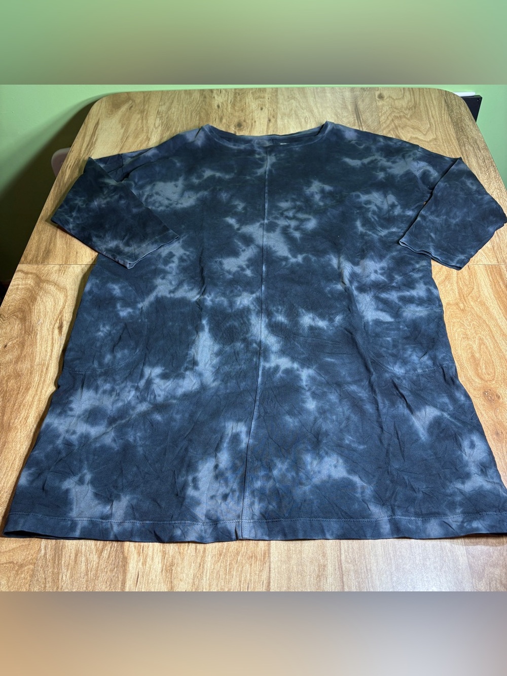 J Jill Pure Jill Cloud Tie-Dyed Knit Blue Dress Size XL Petite Length 35”